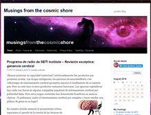 Tablet Screenshot of musingsfromthecosmicshore.net